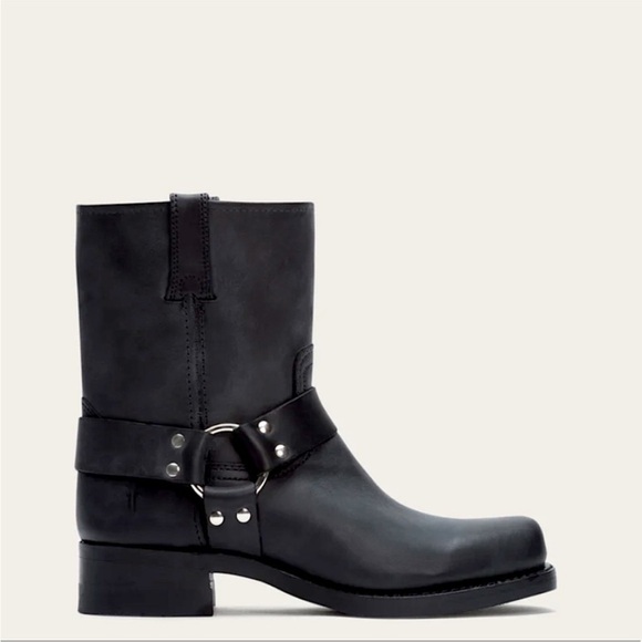 Frye size 6.5 Harness Boots short shortie biker Black size 8R